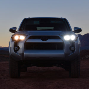 Toyota 4Runner LED HIgh Beam Set compared to stock halogen bulbs